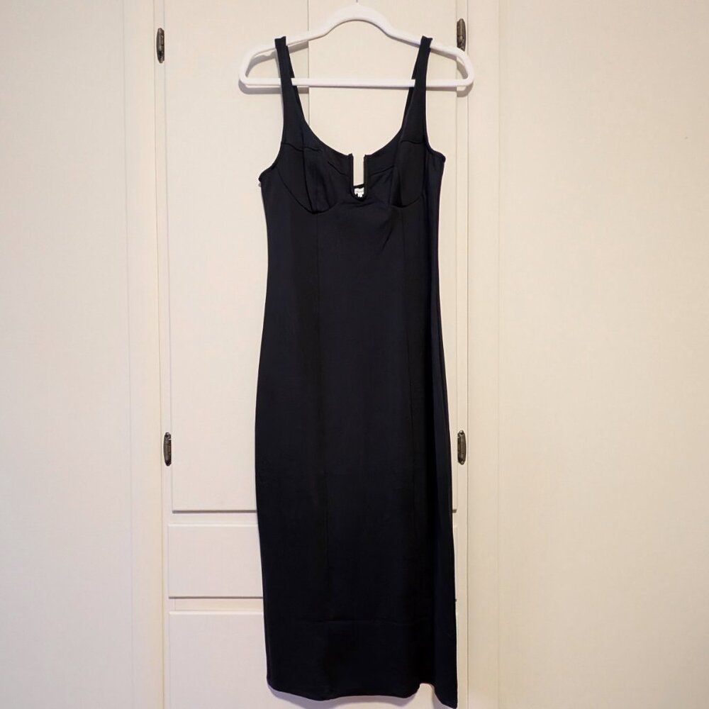 Good American Scuba U Corset Midi Dress - Picture 2 of 6